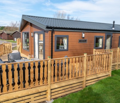 Goose Home Lodge situated on the South Lakeland Leisure Village near Carnforth