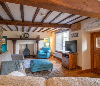 Deer How Farm - Patterdale - Ullswater - Living room with Log Burner