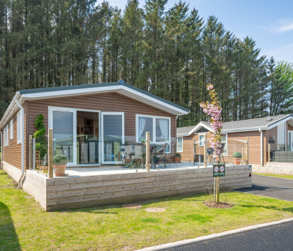 Antler Lodge on the Meadows Retreat Lodge Park in Moota near Cockermouth
