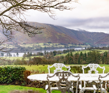 Patio & Garden with Lake Views